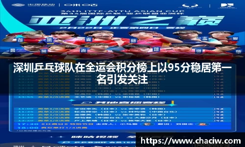 深圳乒乓球队在全运会积分榜上以95分稳居第一名引发关注